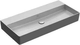 Villeroy & Boch Waschtisch Memento 2.0 1000x470mm re-eckig o. ÜL. Unterseite geschl. Graphite cplus