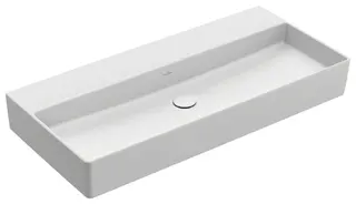 Villeroy & Boch Waschtisch Memento 2.0 1000x470mm re-eckig o. ÜL. Unterseite geschl. Stone White cplus – Bild 2