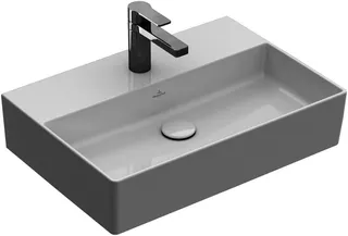 Villeroy & Boch Waschtisch Memento 2.0 500x420mm re-eckig 1HL. o. ÜL. Unterseite geschl. we Alpin