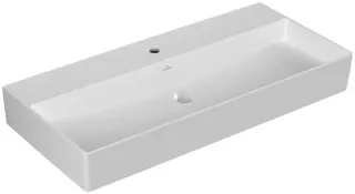 Villeroy & Boch Waschbecken Memento 2.0 1000x470mm re-eckig 1HL. o. ÜL. Weiß Alpin cplus – Bild 2