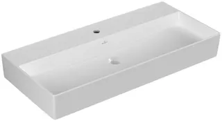 Villeroy & Boch Waschbecken Memento 2.0 1000x470mm re-eckig 1HL. o. ÜL. Stone White cplus