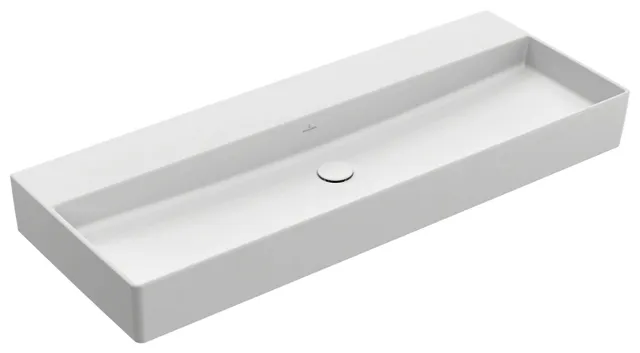 Villeroy & Boch Waschbecken Memento 2.0 1200x470mm Rechteck o. ÜL. Stone White CeramicPlus