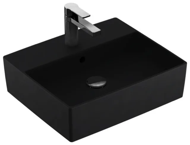 Villeroy & Boch AufsatzWT Memento 2.0 498x420mm re-eckig 1HL. m. ÜL. Graphite cplus