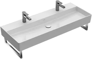 Villeroy & Boch Waschbecken Memento 2.0 1200x470mm re-eckig 2HL. m. ÜL. Graphite cplus