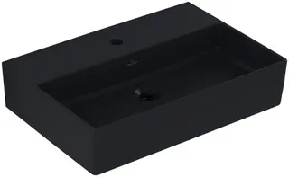 Villeroy & Boch Waschtisch Memento 2.0 600x420mm re-eckig 1HL. o. ÜL Unterseite geschl Graphite c+