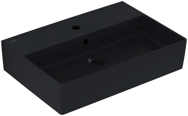 Villeroy & Boch Waschbecken Memento 2.0 600x420mm re-eckig 1HL. m. ÜL. Graphite cplus