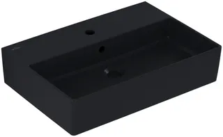 Villeroy & Boch Waschbecken Memento 2.0 600x420mm re-eckig 1HL. m. ÜL. Graphite cplus