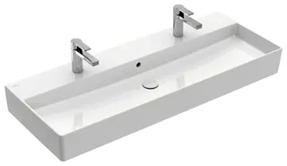 Villeroy & Boch Waschbecken Memento 2.0 1200x470mm re-eckig 2HL. m. ÜL. Weiß Alpin cplus – Bild 2