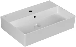 Villeroy & Boch Waschbecken Memento 2.0 600x420mm re-eckig 1HL. m. ÜL. Weiß Alpin cplus – Bild 2