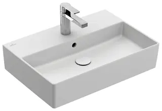 Villeroy & Boch Waschbecken Memento 2.0 600x420mm re-eckig 1HL. m. ÜL. Stone White cplus