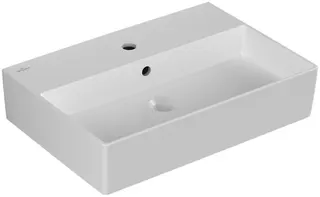 Villeroy & Boch Waschbecken Memento 2.0 600x420mm re-eckig 1HL. m. ÜL. Stone White cplus – Bild 2