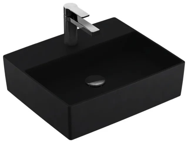 Villeroy & Boch AufsatzWT Memento 2.0 498x420mm re-eckig 1HL. o. ÜL. Graphite cplus