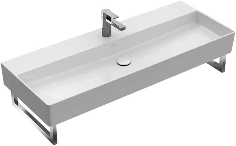 Villeroy & Boch Waschbecken Memento 2.0 1200x470mm re-eckig 1HL. m. ÜL. Graphite cplus