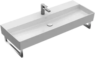 Villeroy & Boch Waschbecken Memento 2.0 1200x470mm re-eckig 1HL. m. ÜL. Graphite cplus