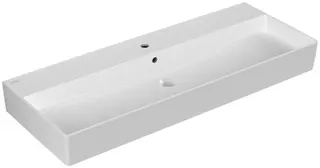 Villeroy & Boch Waschbecken Memento 2.0 1200x470mm re-eckig 1HL. m. ÜL. Stone White cplus – Bild 3