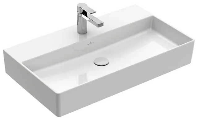 Villeroy & Boch Waschbecken Memento 2.0 800x470mm Rechteck 1HL. ohne Überlauf Weiß Alpin