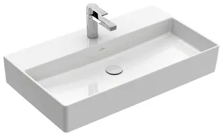 Villeroy & Boch Waschbecken Memento 2.0 800x470mm Rechteck 1HL. ohne Überlauf Weiß Alpin