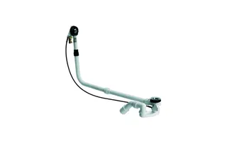 BE ZUB Badewanne Ab-ÜL Ab-ÜL-Garn. mit Zulauf D. 52 mm 1070 mm chrom