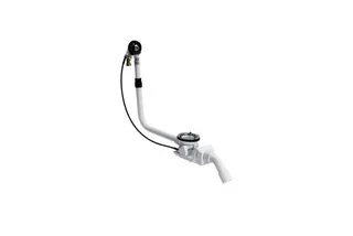 BE ZUB Badewanne Ab-ÜL Ab-ÜL-Garn. mit Zulauf Silhouette D. 90 mm 725 mm weiß