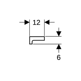 Geberit Renova Plan Wandablage, 60x12cm, weiß – Bild 5
