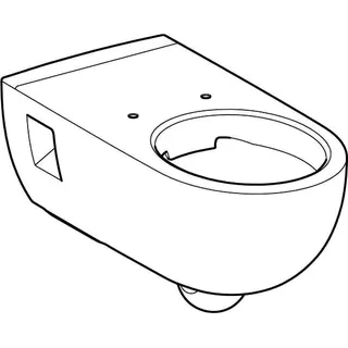 Geberit Renova Comfort Wand-WC Tiefspüler teilgeschlossene Form Rimfree, weiß Tect – Bild 4