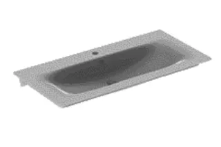 Geberit Renova Plan Möbelwaschtisch, 100x48cm mit Hahnloch, mit Überlauf, weiß
