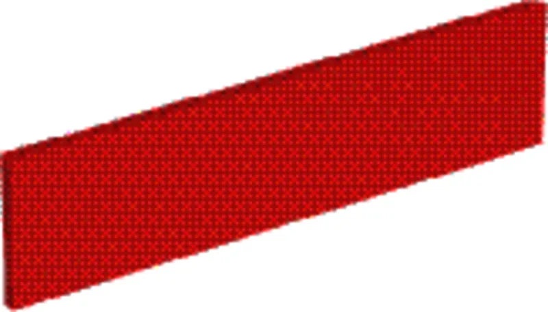 Geberit Bambini Dekorblende, Seite tieferes Becken, rot