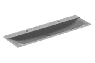 Geberit Xeno2 Möbelwaschtisch, 160x48cm zwei Hl., ohne Überlauf, weiß-alpin