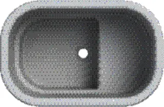 Geberit Bambini Sitzbadewanne 71,5x46,5x39,5cm, ohne Überlauf, weiß