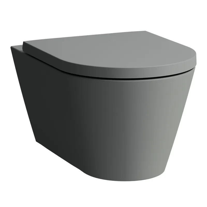 T-WC wandh. K-LAUFEN 545x370 spülrandlos grau matt