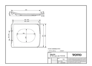 TOTO SP WC-Sitz weiß abnehmbar mit Edel- stahlscharnieren Absenkautomatik TC512G – Bild 2