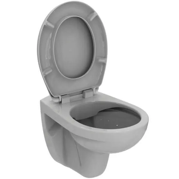 Ideal Standard Wand-T-WC-Kombipaket Eurovit, randlos,m.Softclosing,370x525x395mm,Weiß