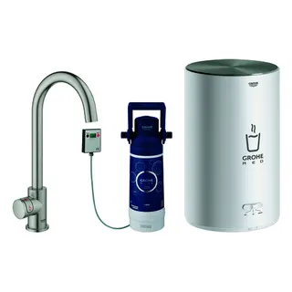GROHE Standventil/Boiler GROHE Red Mono 30085_1 M-Size C-Auslauf supersteel