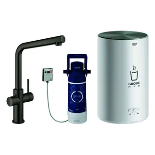 GROHE Armatur und Boiler GROHE Red Duo 30327_1 M-Size L-Ausl. hard graphite gb. – Bild 2