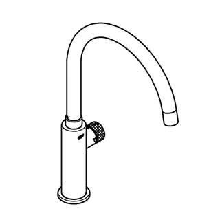 GROHE EH-SPT-Batterie GROHE Blue Pure Mono 31724 C-Auslauf chrom – Bild 3
