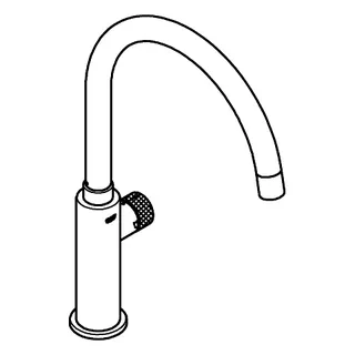 GROHE EH-SPT-Batterie GROHE Blue Pure Mono 31724 C-Auslauf chrom – Bild 4