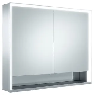 Keuco SPS R. Lumos 14303, mit Ablagef., Vorbau, silb-elox., 900x735x165mm