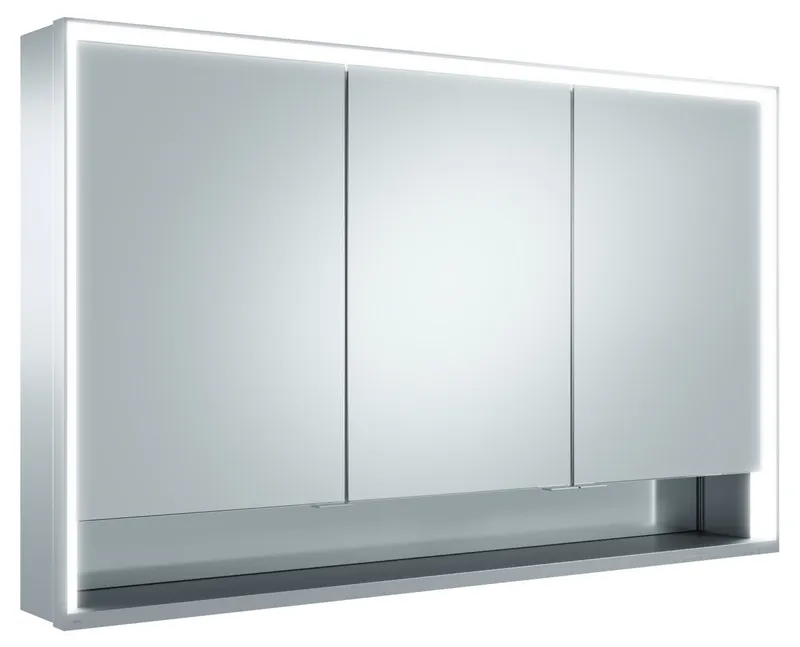 Keuco SPS R. Lumos 14305, mit Ablagef., Vorbau, silb-elox., 1200x735x165mm