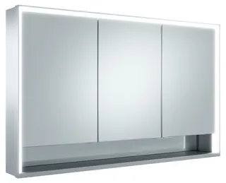 Keuco SPS R. Lumos 14305, mit Ablagef., Vorbau, silb-elox., 1200x735x165mm