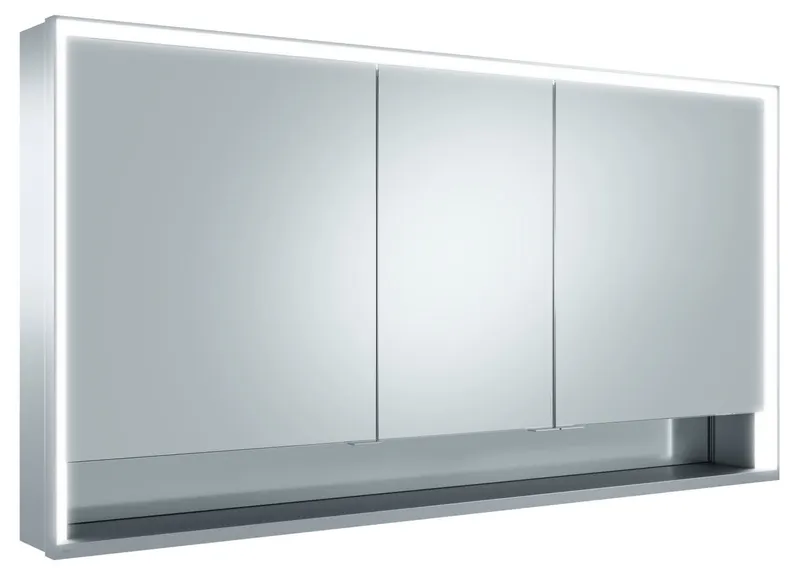 Keuco SPS R. Lumos 14306, mit Ablagef., Vorbau, silb-elox., 1400x735x165mm