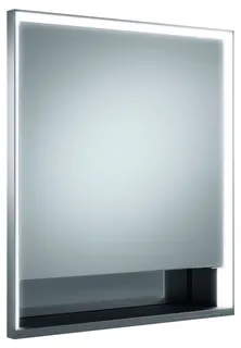 Keuco SPS R. Lumos 14311, l., ohne Ablagef, Einbau, silb-elox., 650x735x165mm