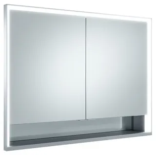 Keuco SPS R. Lumos 14314, mit Ablagef., Einbau, silb-elox., 1000x735x165mm