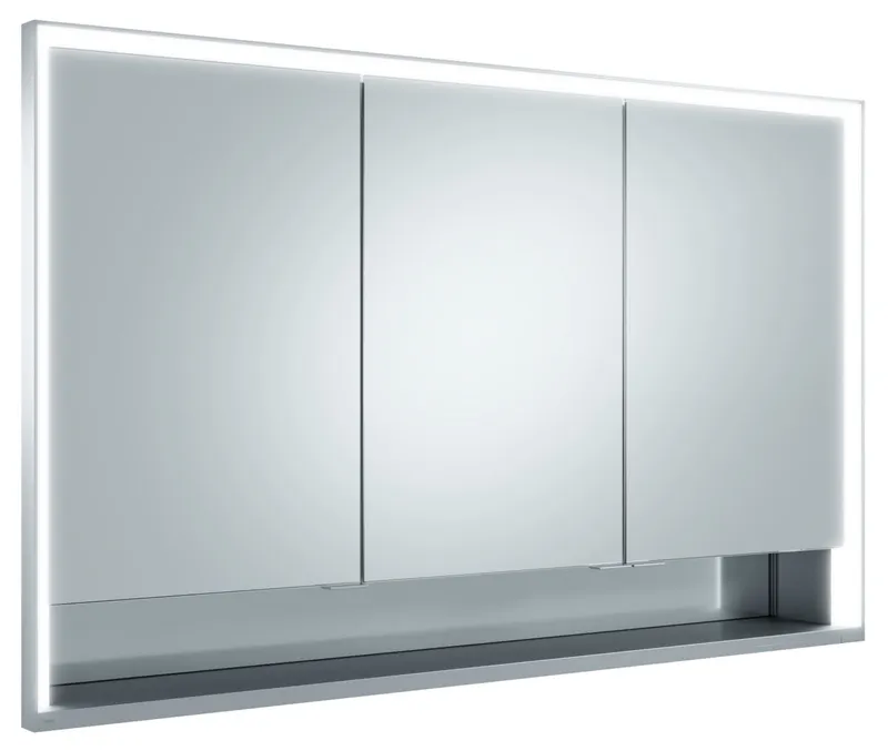 Keuco SPS R. Lumos 14315, mit Ablagef., Einbau, silb-elox., 1200x735x165mm
