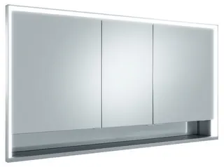 Keuco SPS R. Lumos 14316, mit Ablagef., Einbau, silb-elox., 1400x735x165mm