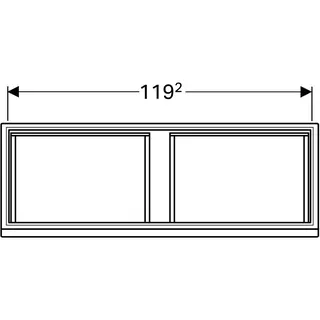 Geberit Renova Plan US f. DWT m. 2 Schubladen 2 Innenschubl., 122,6x58,6x43,8cm, Eiche – Bild 3