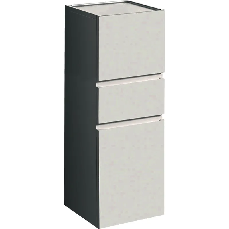 Geberit Renova Plan Mittel-HS mit zwei Türen 1 Schublade, 39x105x36cm, weiß