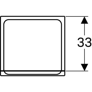 Geberit Renova Plan Mittel-HS mit zwei Türen 1 Schublade, 39x105x36cm, Eiche – Bild 3