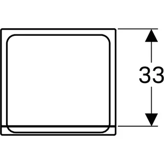 Geberit Renova Plan Seitenschrank m. 1 Tür 1 Schublade, 39x70x36cm, Eiche – Bild 3