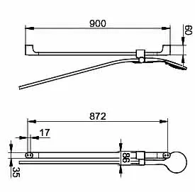 Keuco Brauseset Edition 400 51587, Nickel gebürstet – Bild 2