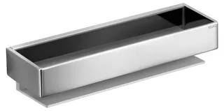 KE Duschkorb Edition 11 11158, silber-eloxiert/Schwarzchrom gebürstet